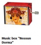 Hand Crank Musik Box Fridolin Turandot plays "Nessum Dorma" from Giacamo Puccini 